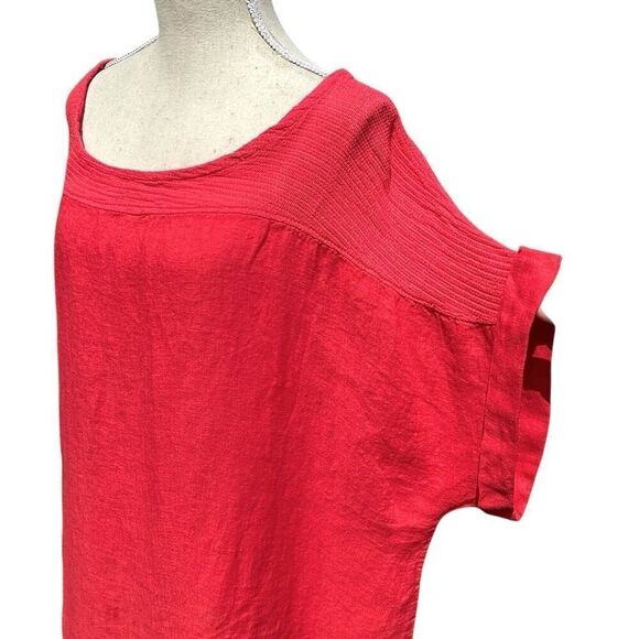 Lungo L’Armo Linen Flowing Summer Top 2X Made in Italy - Picture 2 of 7